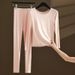 Modal Thermal Underwear Set For Women, Seamless Base Layer, Slim Fit, Plus Size, 100kg Lines, Inner Wear, Autumn_voghion.com