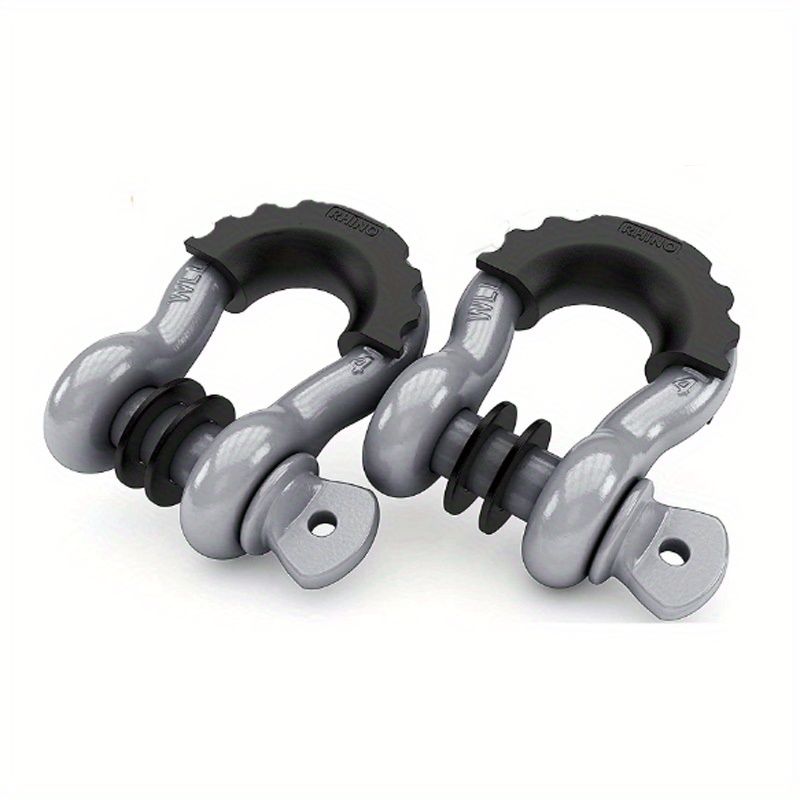 D Halka Kelepçesi 2 adet 28 660lb Kırılma Mukavemeti – 3/4” Kelepçe Çekme Kayışı Vinç Arazi Jeep Kamyon Araç Kurtarma_voghion.com