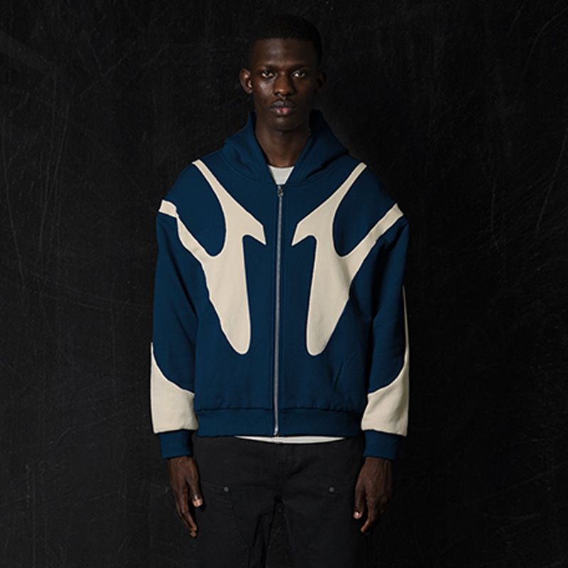 Bărbați Streetwear Hip Hop Retro Patchwork Supradimensionat Hoodie Hanorac Nou Gotic Jachetă Jachetă Îmbrăcăminte_voghion.com