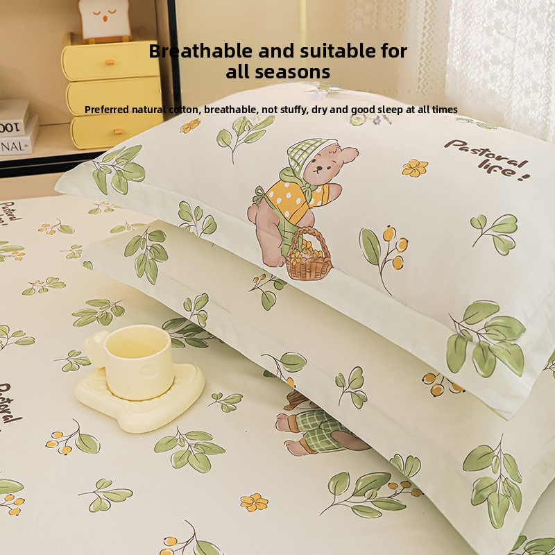 100% Cotton Washed Pillowcase Set (1/2-Pack) – Soft Breathable Cover With Fun Prints For Kids & Teens (48x74cm, 16 Styles)​_voghion.com