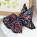 8CM Hand-Tied Necktie And Square Scarf Set Black Floral Suit Shirt Accessories Polyester Long Tie For Men_voghion.com
