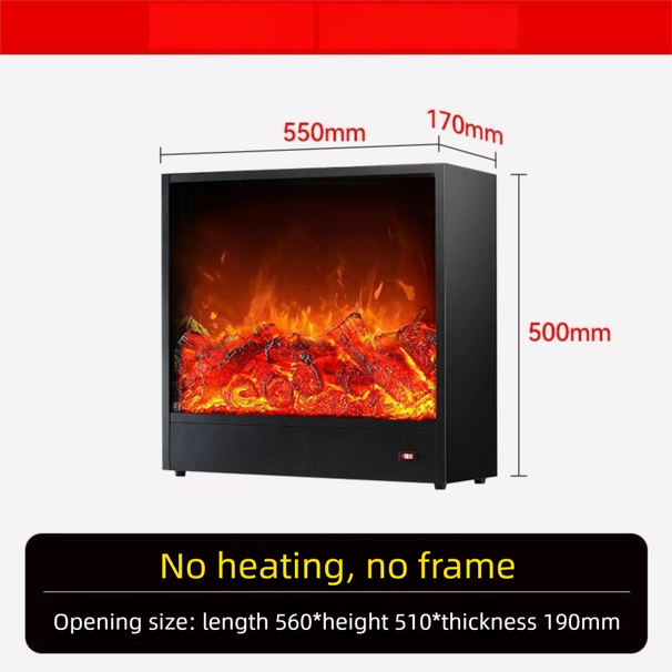 Camino elettrico elettronico a LED con fiamma simulata in stile europeo, riscaldatore decorativo incorporato per uso domestico_voghion.com