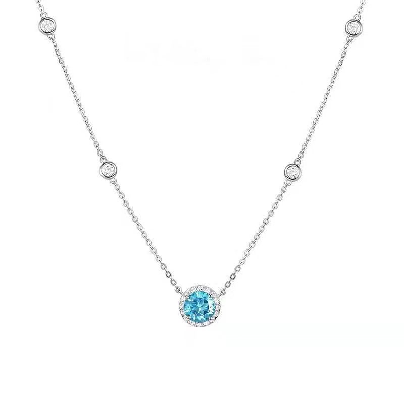 Star point necklace for women, light luxury and niche design sense, high-end zircon pendant, summer minimalist and personalized collarbone chain_voghion.com