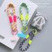 Dopamine Color Block Woven Phone Lanyard - 2-Strand Nylon Wrist Strap Anti-Loss Short Keychain (Durable & Stylish)_voghion.com