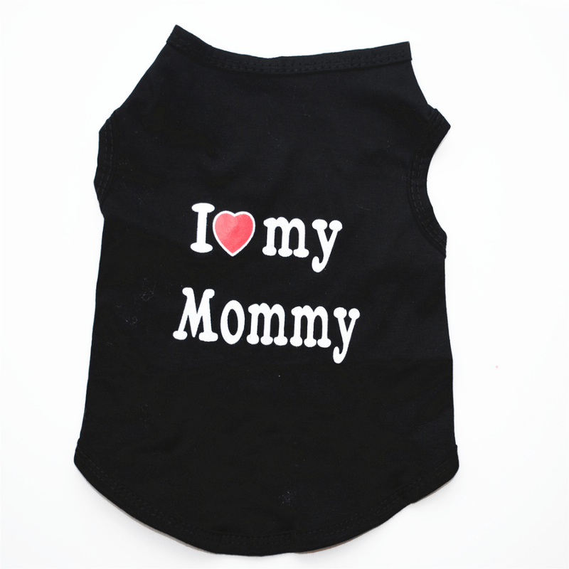 Adorable Summer Tank Top For Your Precious Puppy - I Love My Mommy!_voghion.com