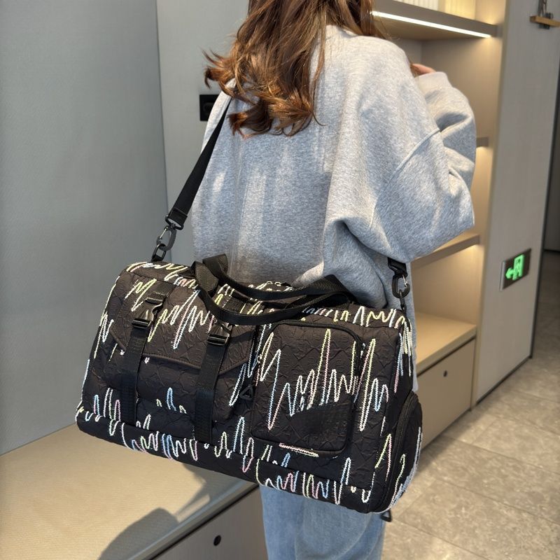 Binshe Man Large Capacity Lightweight Handheld Dry-Wet Separation Sports Gym Travel Commuting Luggage Bag_voghion.com