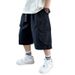 Shorts 2024 New Medium to Large Children's Boys' Summer Work Pants 5/4 Trendy_voghion.com