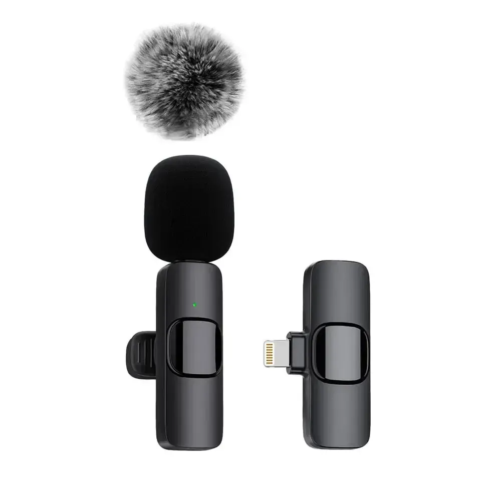New Wireless Lavalier Audio Video Recording Mini Mic For Iphone Android Laptop Live Gaming Mobile Phone Microphone_voghion.com