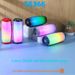 【High Quality】 New Bluetooth Speaker Tg366 Pulse Half Screen Color Light Outdoor Portable Card Insert U Disk Subwoofer Audio_voghion.com