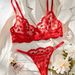 INS Style Sexy Lingerie Set Pure Desire Women Heart Embroidery Push-Up Bra Thin Breathable_voghion.com