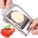 Egg Slicer For Hard Boiled Eggs Egg Cutter Strawberry Slicer Heavy Duty Aluminium Tomato Slicer Stainless Steel Wire Multipurpose Egg Slicer Dicer F_voghion.com