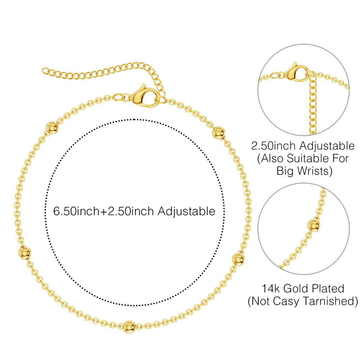 Semplice bracciale in acciaio al titanio per donna in stile ins nicchia di alta qualità versatile catena di gioielli in oro con pigmento anti-scolorimento_voghion.com