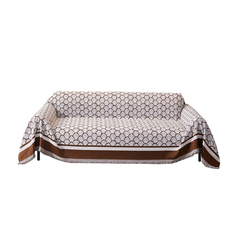 Chenille-Sofaüberwurfdecke mit Muschelmuster – weicher, rutschfester Sofabezug für Anbausofas (mehrere Größen, maschinenwaschbar)_voghion.com