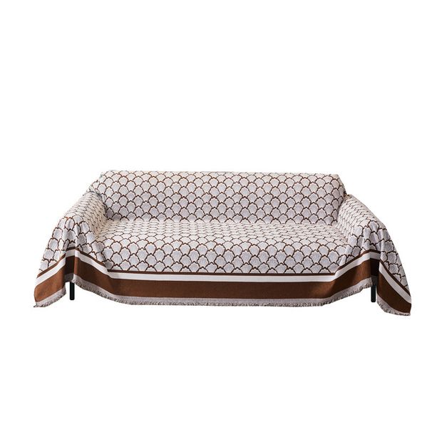 Chenille-Sofaüberwurfdecke mit Muschelmuster – weicher, rutschfester Sofabezug für Anbausofas (mehrere Größen, maschinenwaschbar)_voghion.com