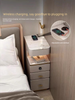 Smart Table Bedroom Solid Wood Home Modern Simple Wireless Charging Fingerprint Lock Multifunctional Bluetooth Bedside_voghion.com