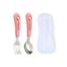 Unisex Steel Children's Portable Ins Tableware Baby Food High Value Fork Spoon Set Gift_voghion.com