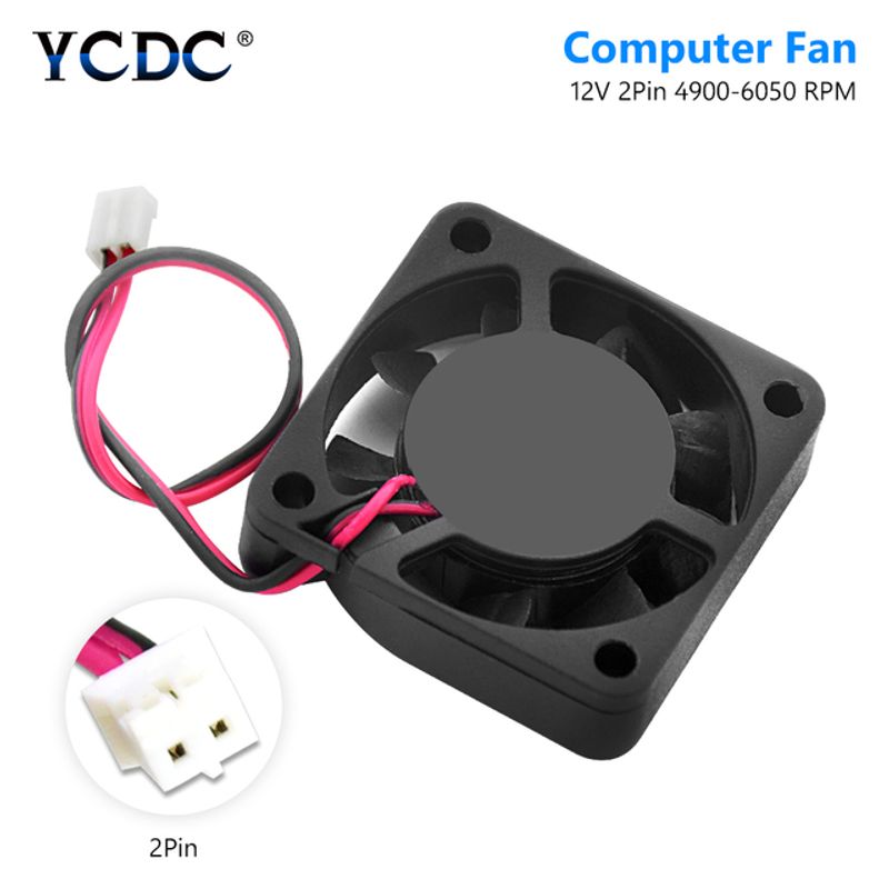 Video Chip Cooler Fan Heatsink Exhaust Blower 40mm 2pin/3pin Desktop CPU 4010 DC 12V Efficient Heat Dissipation, Low Noise_voghion.com