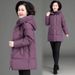 Plus Size Winter Coat For Women - Long Puffer Jacket With Hood, Ultra-Warm Polyester Filling, Black/Burgundy/Dusty Pink/Olive/Navy (XL-6XL)_voghion.com