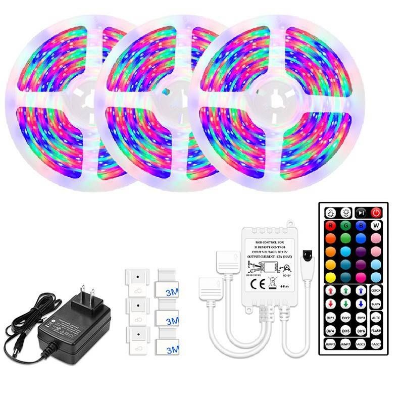 LED Liichtsträifen 2835 Liichtsträifen Set Klebstoff Waasserdicht CB Zertifizéierung RGB Faarweg Päerdsrennen Neon Luucht_voghion.com