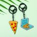 Porte-clés créatif de style gourmet, boîte à pizza et pendentif décoratif en alliage de zinc_voghion.com