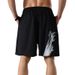 2022 summer new sports shorts, men's solid color, loose large size pants, quick drying and breathable printed casual pants, men_voghion.com