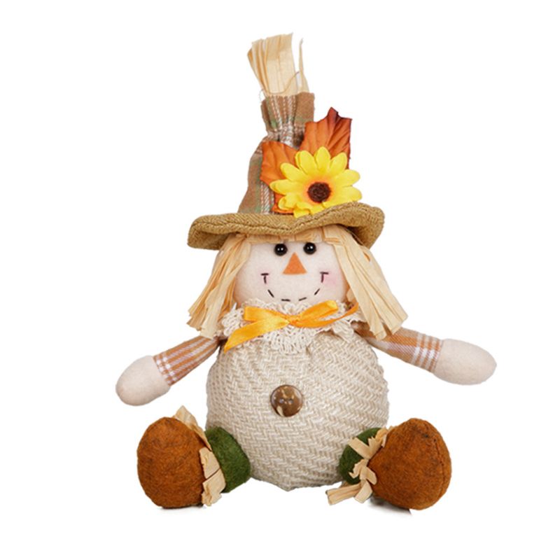 New Thanksgiving Harvest Season for Boys and Girls Scarecrow Pendants Autumn Dolls Maple Leaf Decorations_voghion.com