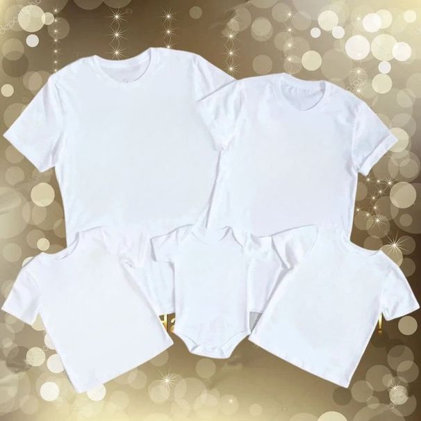 Tīras kokvilnas vecāku un bērnu apģērbs ar īsām piedurknēm, bērnudārza klases formas tērps, vienkrāsains, tukšs ģimenes apģērbs vasarai_voghion.com