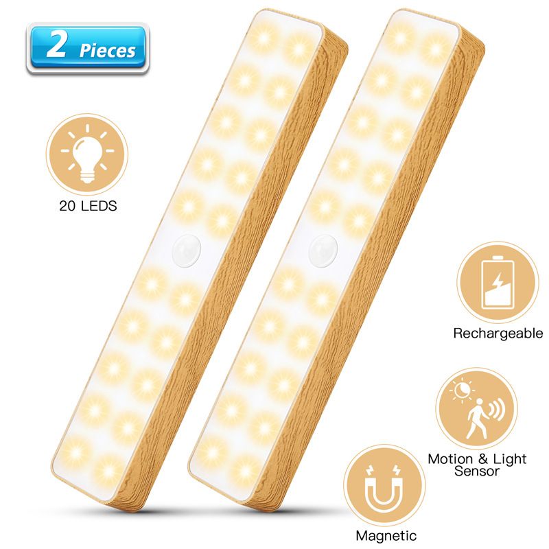 Night Lights New Human Body Induction Night Light Rechargeable Bedroom Bedside Lamp Home Kitchen Corridor Corridor Staircase Lamp_voghion.com