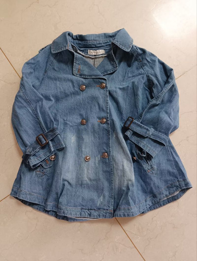 Spring And Autumn New Korean Version Double-Breasted Loose Denim Cape Plus Size Suit Collar Women's Trench Coat A-Line_voghion.com