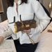 Bag women's vintage pattern chain cylinder pillow bag versatile trend one shoulder crossbody bag foreign metal button bag_voghion.com