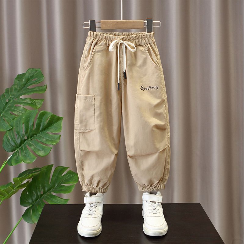 Boys' summer pants 2024 new western-style baby summer thin pants children's mosquito-proof pants children's casual pants_voghion.com