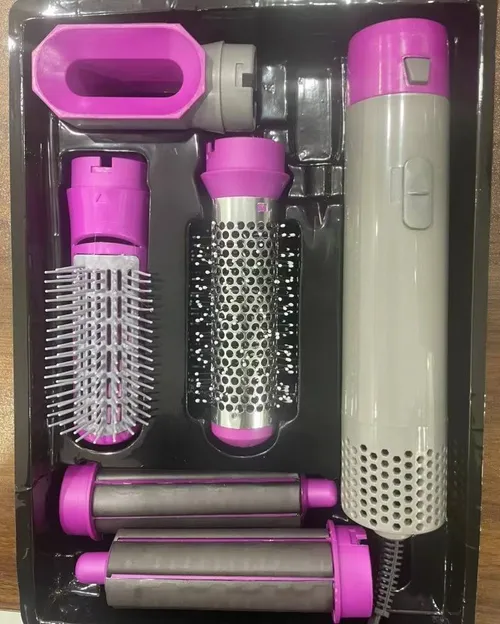 Hairdryer A 5 In 1 Hot Air For Curling Straightening Automatic Straight Comb And Hair Dryer_voghion.com