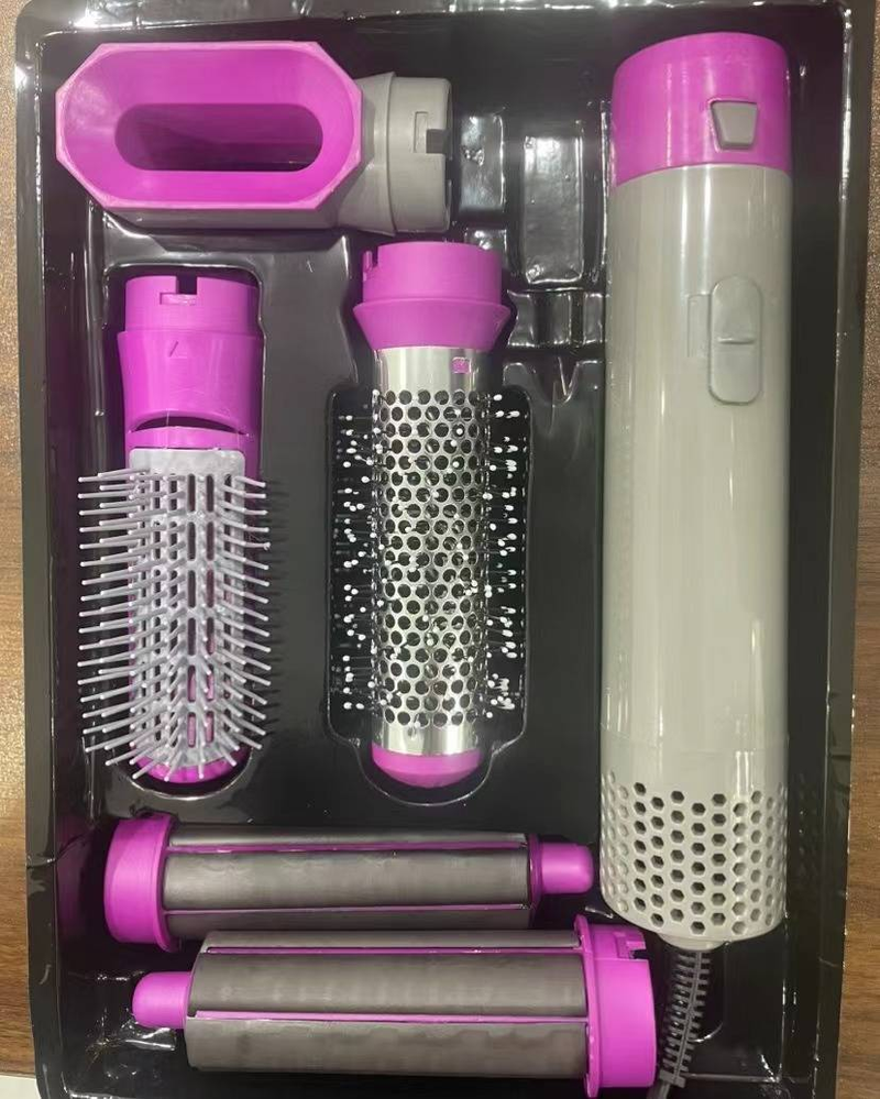 Haartrockner A 5 in 1 Heißluft zum Locken Glätten Automatischer Glättkamm und Haartrockner_voghion.com