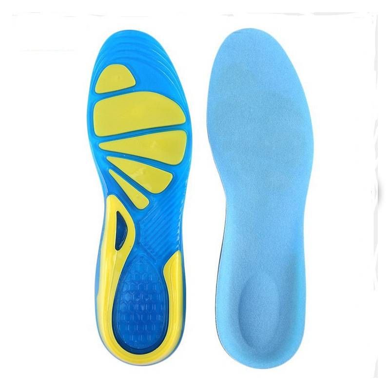 Silicone sports insole for men and women sweat absorption shock absorption thickened_voghion.com