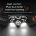 Lampe frontale LED multifonctionnelle à forte lumière, rechargeable par USB, éclairage longue portée pour la pêche nocturne, la randonnée, la course à pied_voghion.com