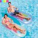 Inflatable Lounge Chair (160x85cm) - Heavy-Duty PVC Floating Bed With Backrest & Armrests For Pool, Beach, Lake - Blue Luxury Air Mattress For Adults_voghion.com