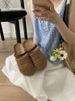 Niche Handmade Woven Closed-Toe Half Slippers Summer Outdoor Korean Style Thick-Soled Slip-On Lazy Mules Single Shoes_voghion.com