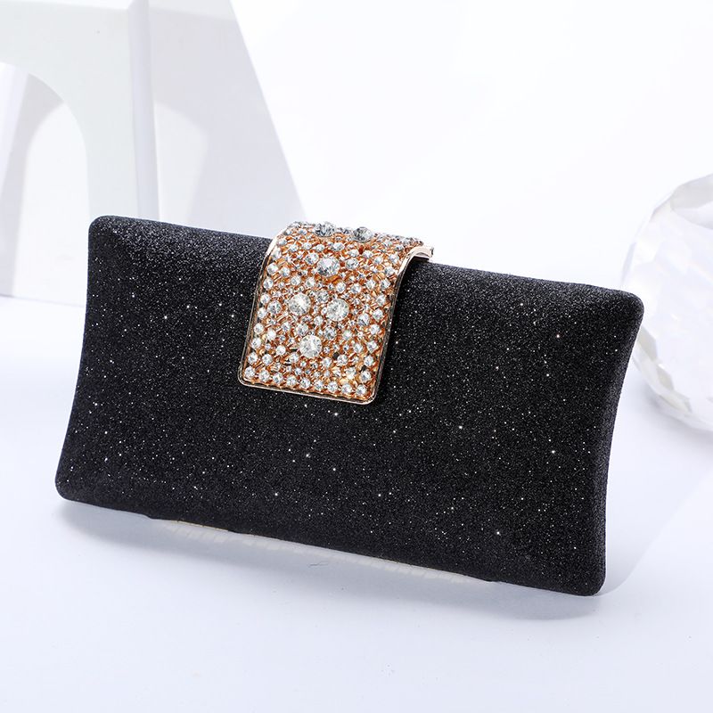 Banquet Bag Temperament Celebrity Clutch Bag Rhinestone Snap Wallet Dress Female Hand Bag Evening Bag_voghion.com