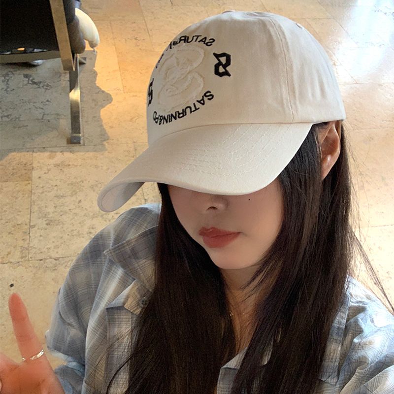 Korean Version Of The Personalized Letters Baseball 2025 Spring And Summer New Fashion Wide Side Of The Hundred Soft Top Women's Clothing_voghion.com