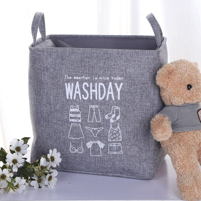 Extra Large Basket For Students Dormitory Storage Box Home Use Foldable Waterproof Laundry Hamper_voghion.com