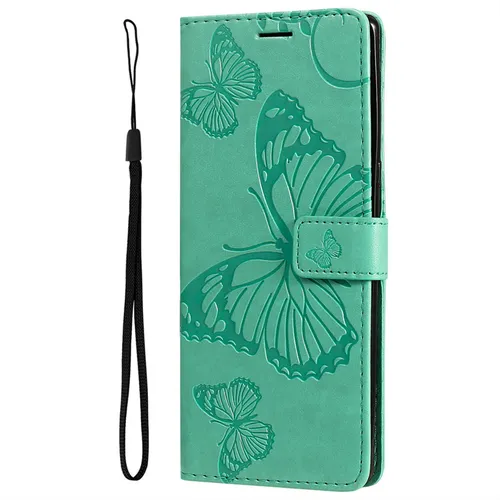 Söpö Butterfly-lompakkokotelo Samsung Galaxy A03 A12 A13 A23 A52 A52S A53 A73 M33 M53 5G S22 S21 S20 FE Card Slots Fundille_voghion.com