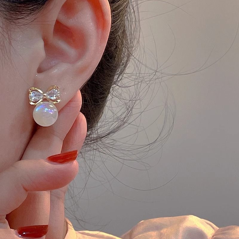 Dammen Ouerréng Eenzegaarteg Design Ouerréng Mierjungfrau Perl Ouerréng Liicht Luxuriéis Zirkon Schleif Dammen Nei Trendy Ouerréng_voghion.com