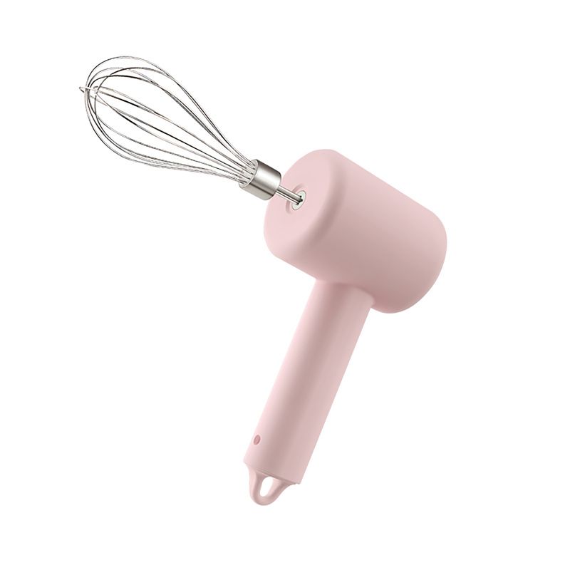 1 Set Of USB Charging Stainless Steel Egg Beater - Multifunctional Wireless Egg Beater For Home Kitchen, Coffee And Milk Frother_voghion.com