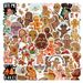 Lot de 60 autocollants de Noël en forme de bonhomme en pain d'épice pour ordinateur portable, scrapbooking, téléphone, valise, journal intime, décoration_voghion.com