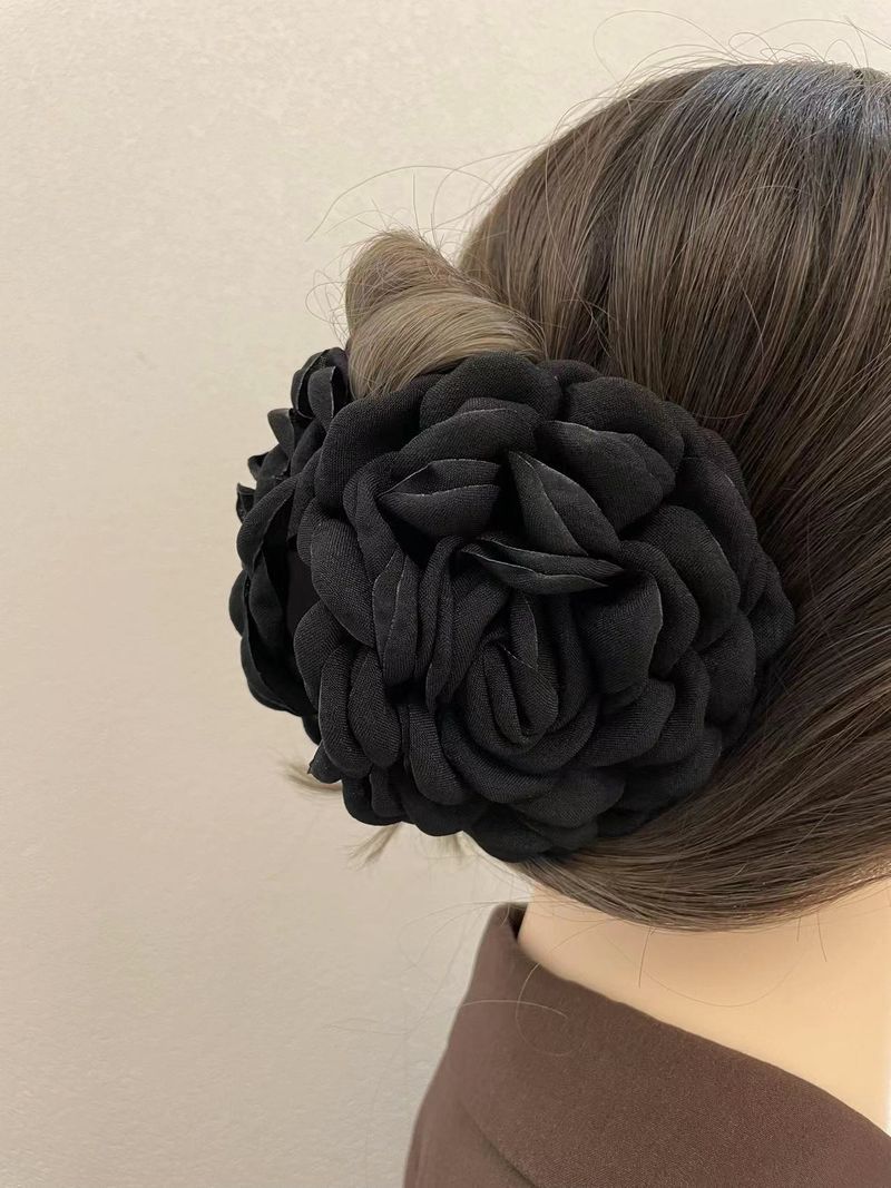 Große Rose Blume Kunststoff Haar Krallen Clips Haarspangen Klemmen Pferdeschwanz Halter Dutt Chignon Halter Zubehör Für Frauen Mädchen_voghion.com