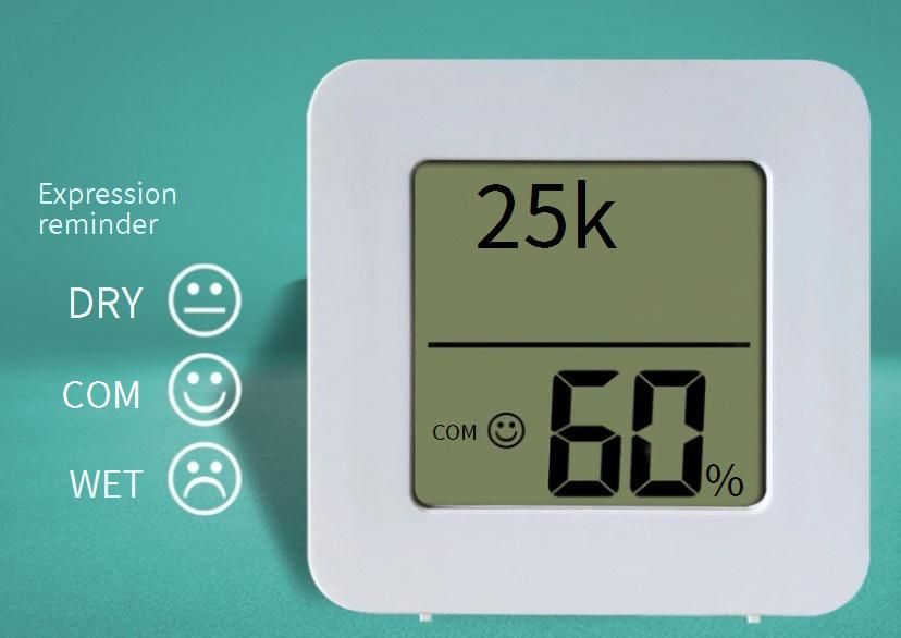 Termometro igrometro digitale per interni, mini misuratore di umidità da parete ad alta precisione per casa, ufficio, cameretta dei bambini_voghion.com