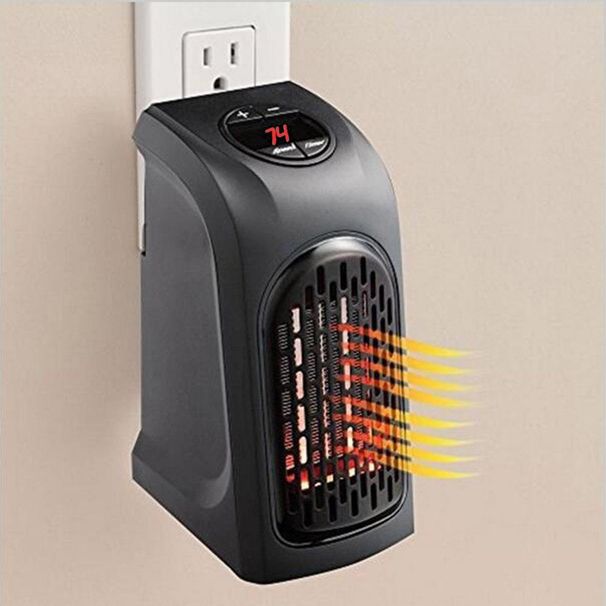 1 Pcs Wall-Outlet Mini Electric Air Heater 500W Powerful Warm Blower Room Heating Stove Portable Home Radiator_voghion.com