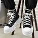Herrenschuhe neue Stil Schuhe dicke Sohlen Canvas Paar Schuhe geschlossene Zehe High Top große Größe Damenschuhe Wildleder Schneestiefel_voghion.com