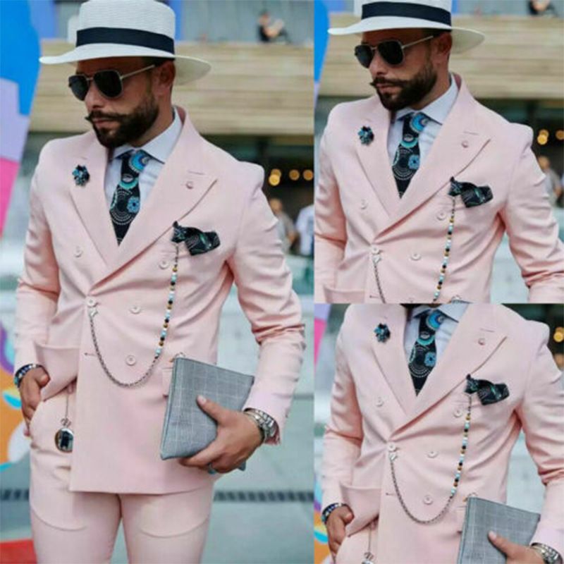 Men's Business casual Groom's best man wedding banquet suit_voghion.com