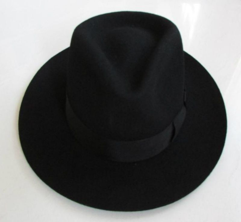Vilnonė Fedora kepurė Unisex veltinis Fedoras kepurės suaugusiems madingos Trilby kepurės Populiarūs galvos apdangalai Vilnonės Fedora Trilby kepurės Vyriškas kepuraitė B-8130_voghion.com